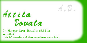 attila dovala business card